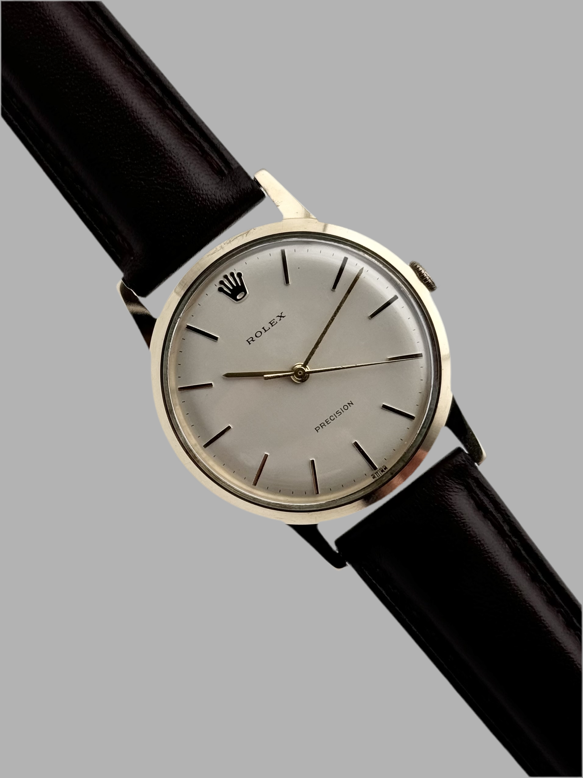 Manual Wind Rolex Cal 1215 Rolex Precision Manual Wind 9ct Solid