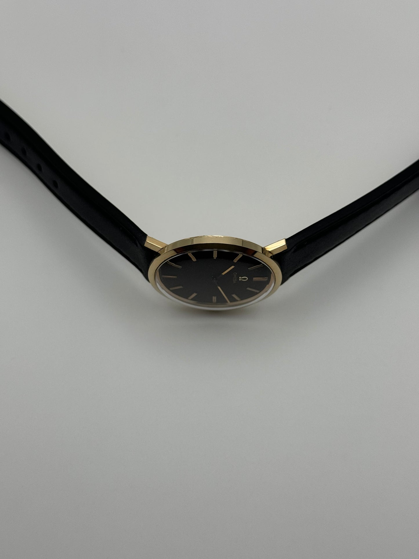 Omega De Ville Manual Wind 9ct Solid Gold - Rare Frosted Dial