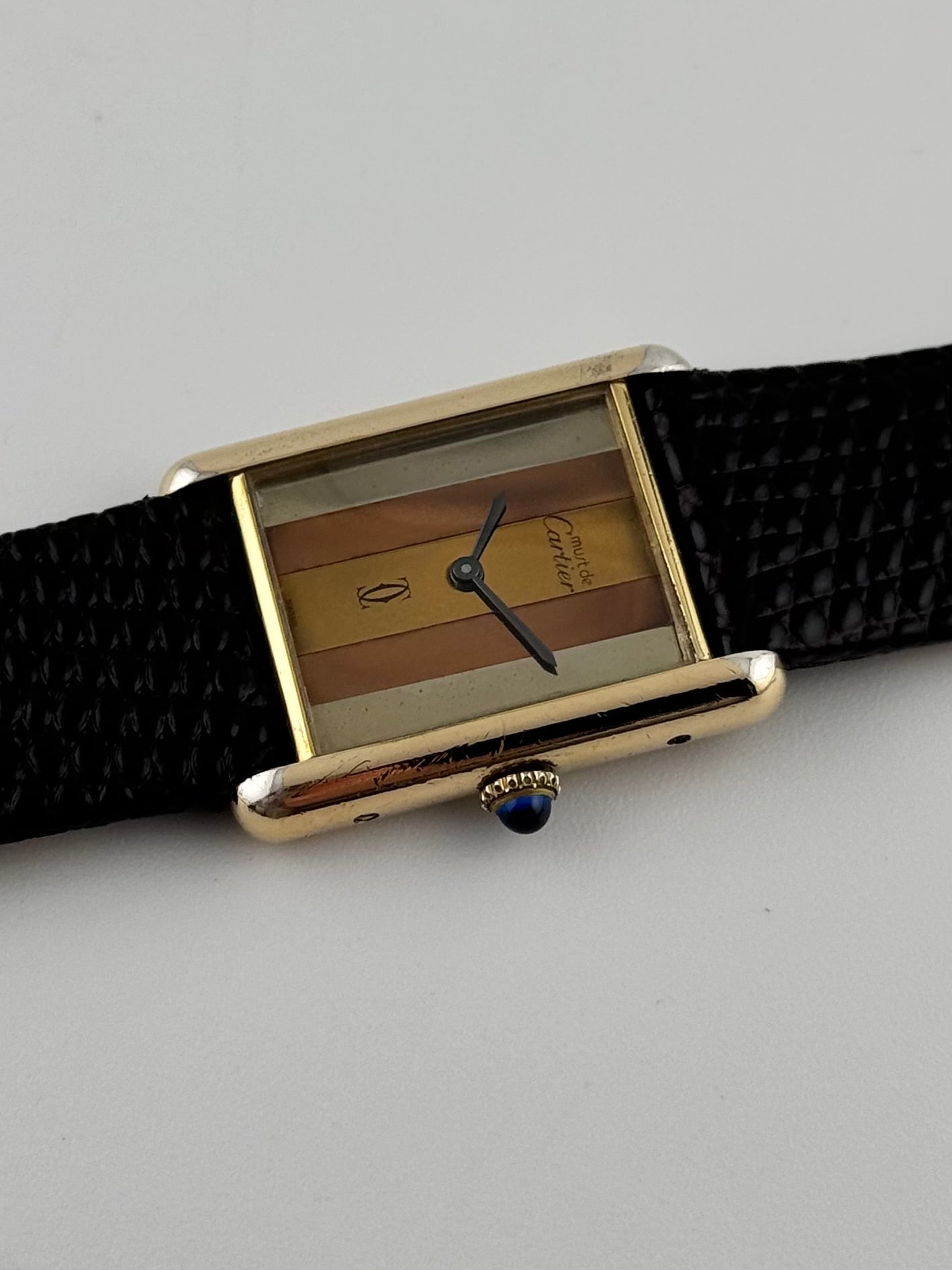 Cartier Must De Paris Tank Manual Wind - 6-168801 Trinity Dial