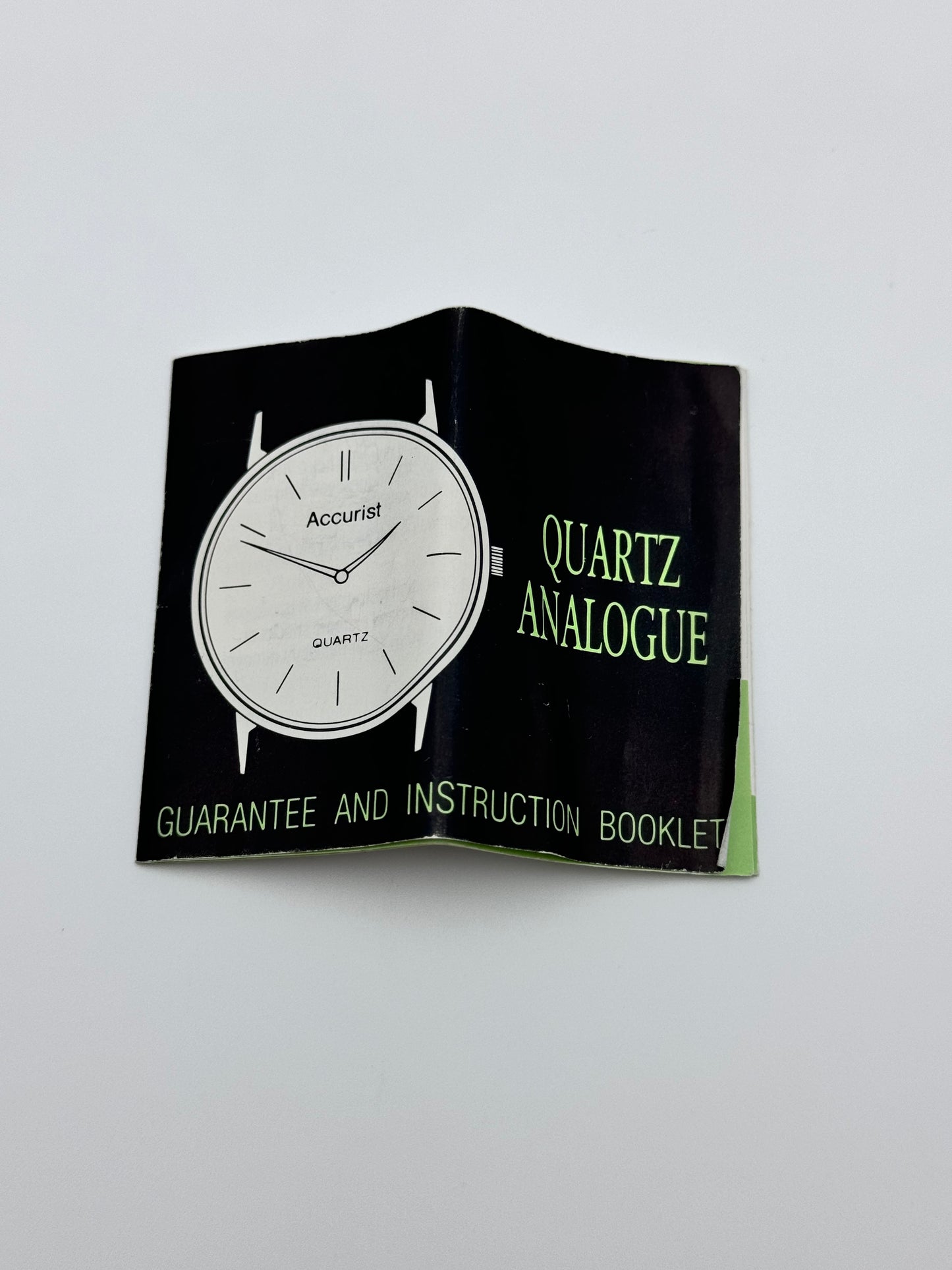 Accurist Tank Date Quartz Rare Dial - Original Box