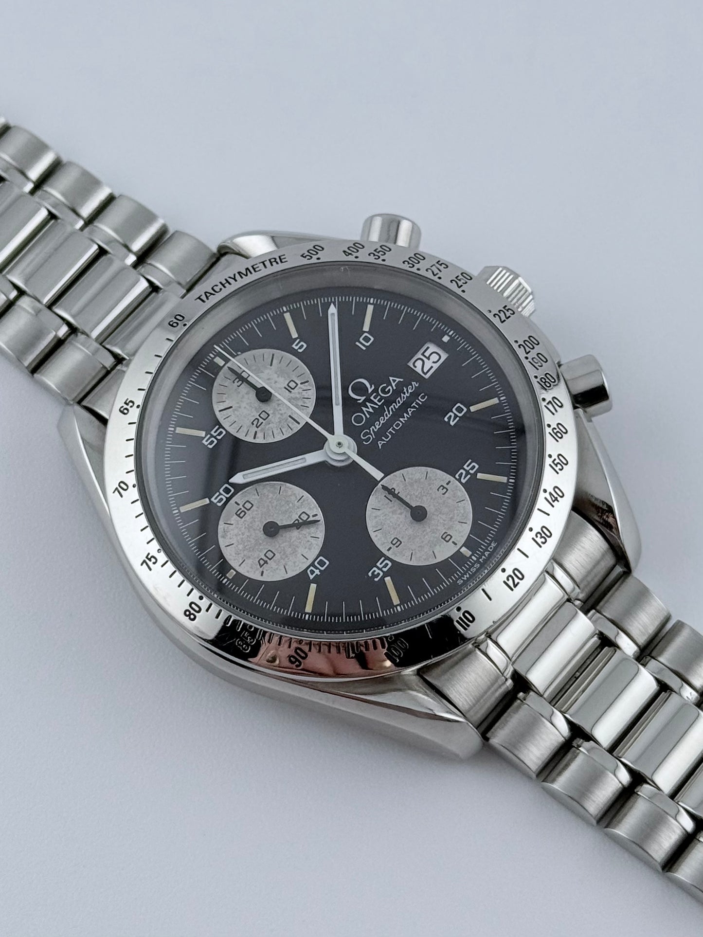 Omega Speedmaster Automatic Date - 175.0043 - Rare Reverse Panda Dial