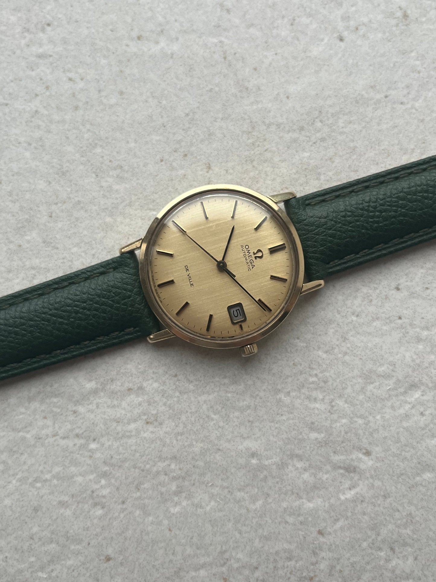 Omega DeVille Automatic Date 9ct Solid Gold
