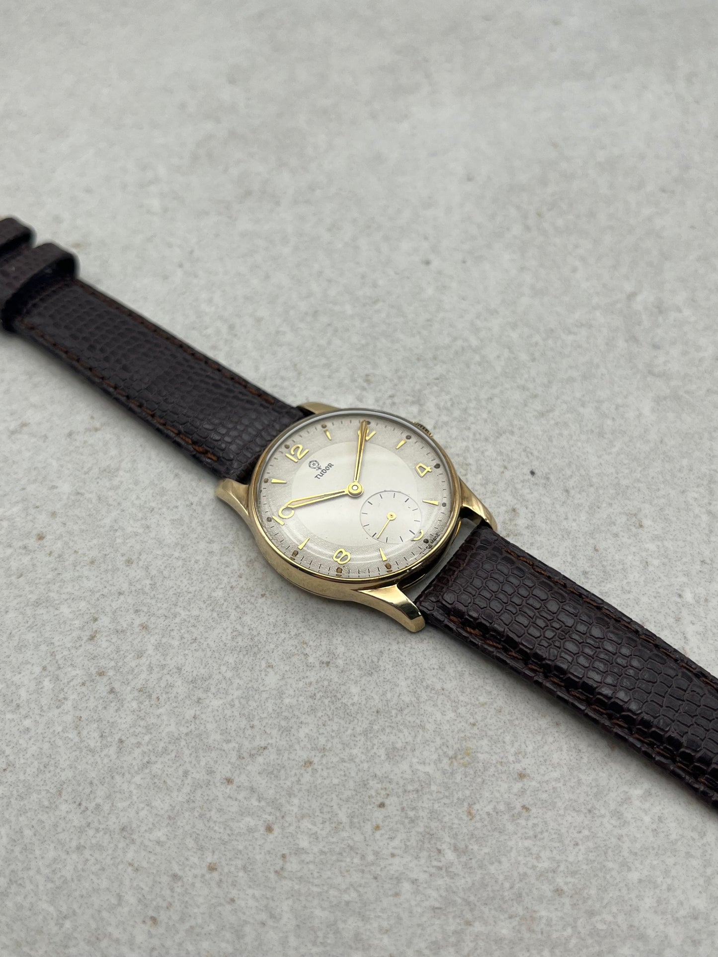 Tudor Small Seconds Manual Wind 9ct Solid Gold Unisex