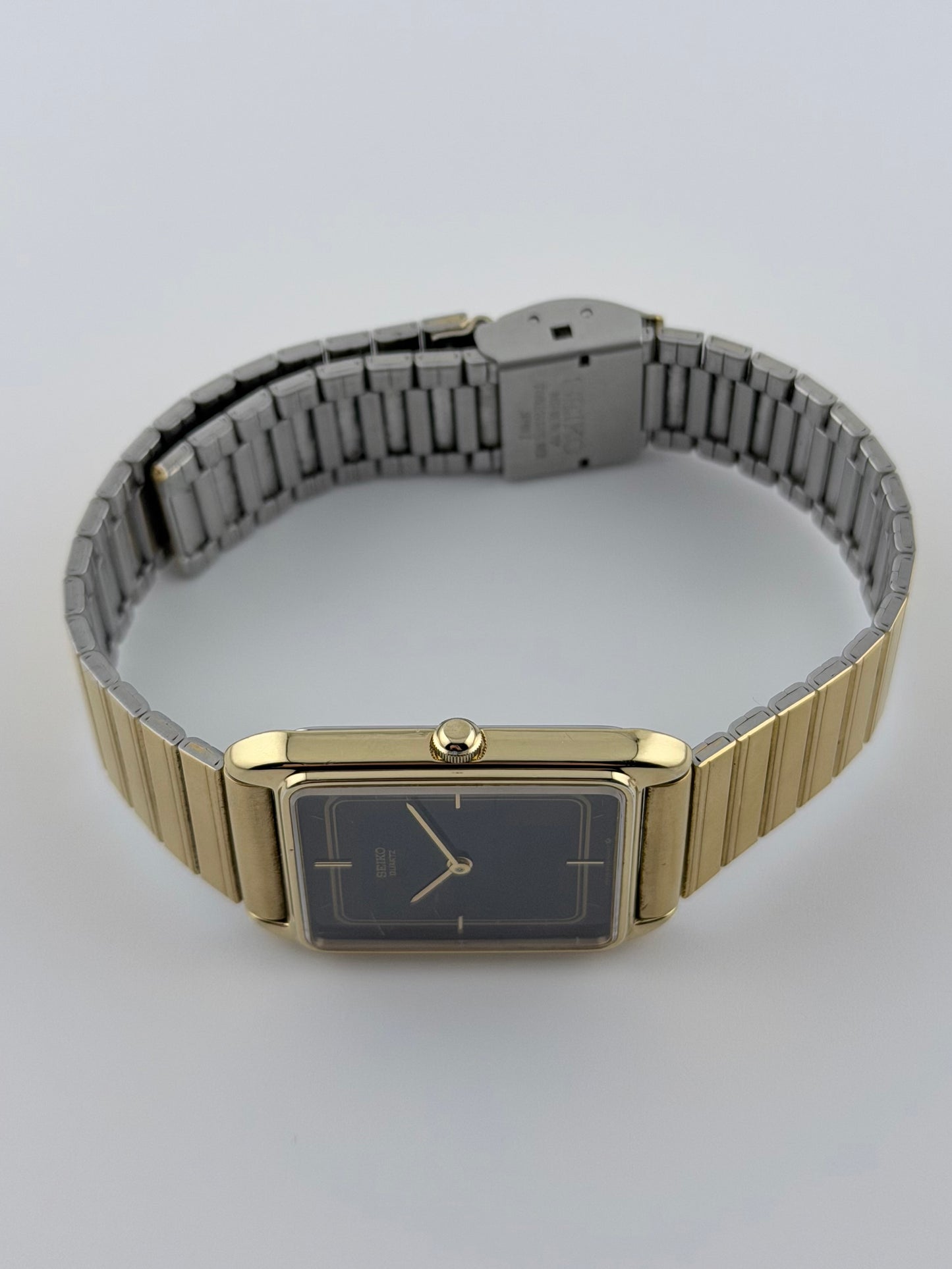 Seiko Tank Quartz 6530-5200 - Black Dial