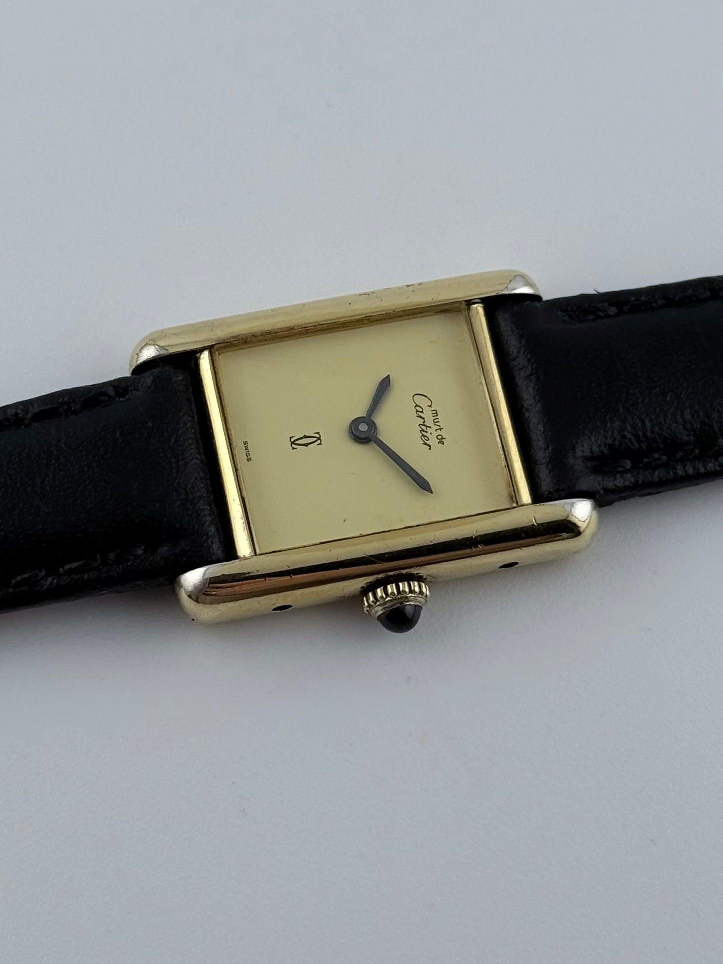 Cartier Must De Paris Tank Manual Wind - Lemon Dial - Ladies