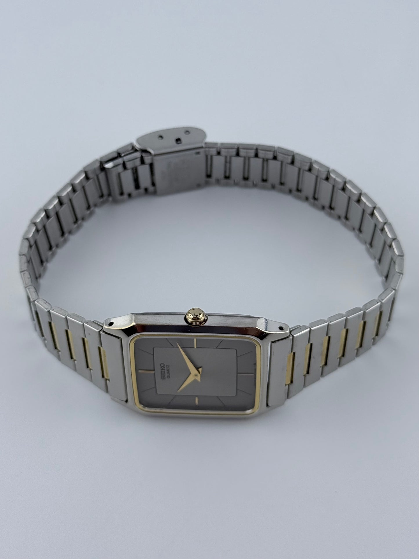 Seiko Tank Quartz 6530 - Rare Two Tone Sunburst Dial