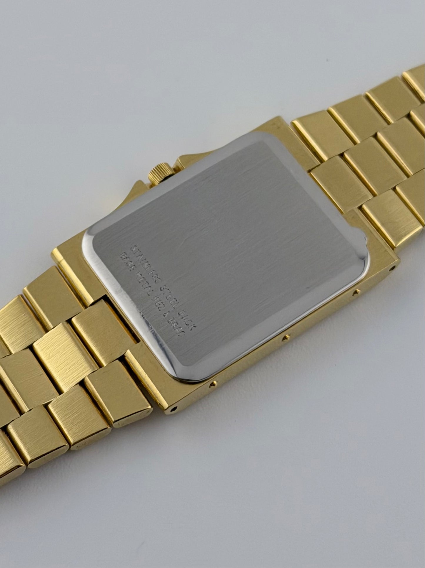 Longines Tank Quartz - MZ5714 - 18ct Gold Plated - Ultra Rare NOS