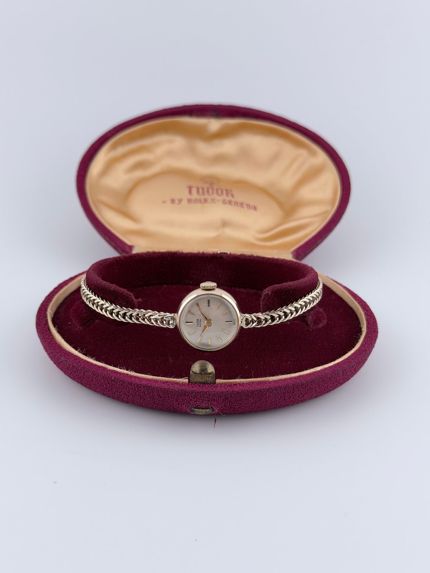 Tudor Royal/Rolex 9ct Manual Wind - Ladies - RARE - original Box, Rolex Case, Bracelet & Crown
