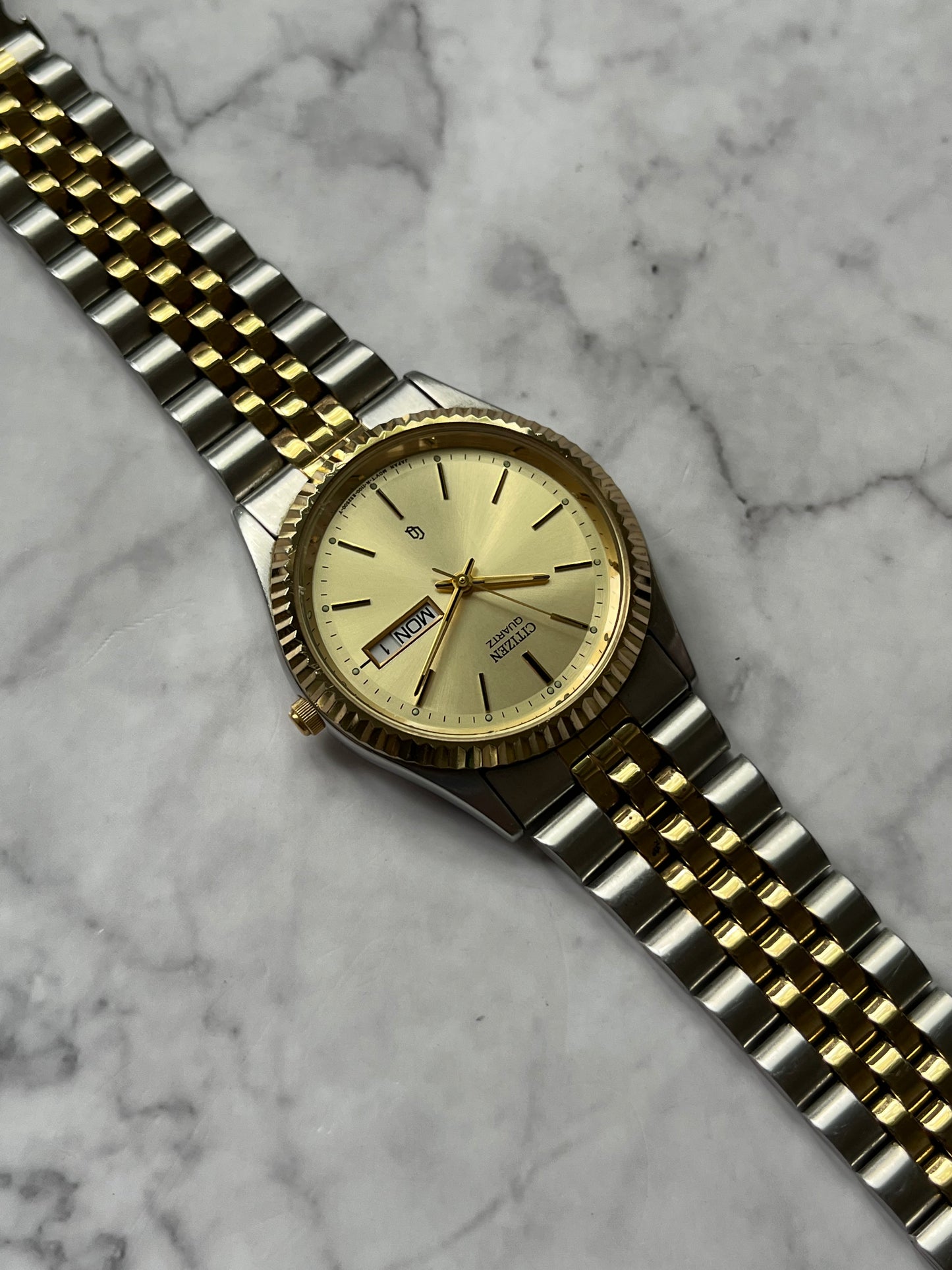 Citizen CQ Quartz Day-Date Jubilee Two Tone