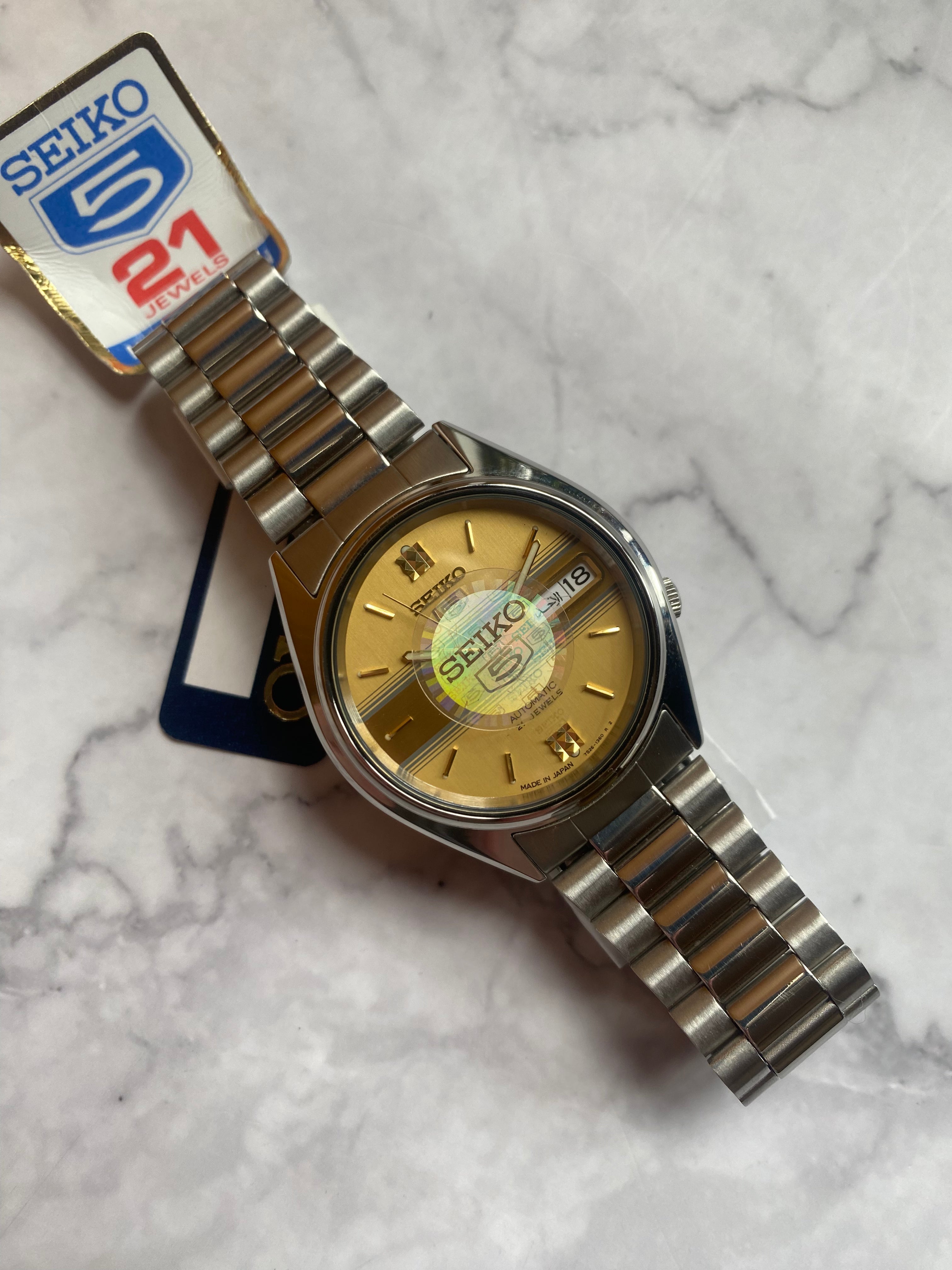 Seiko Automatic Arabic Day-Date NOS - Main Image