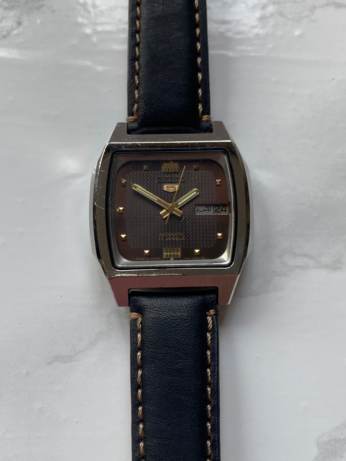Seiko 5 Automatic TV Dial Arabic