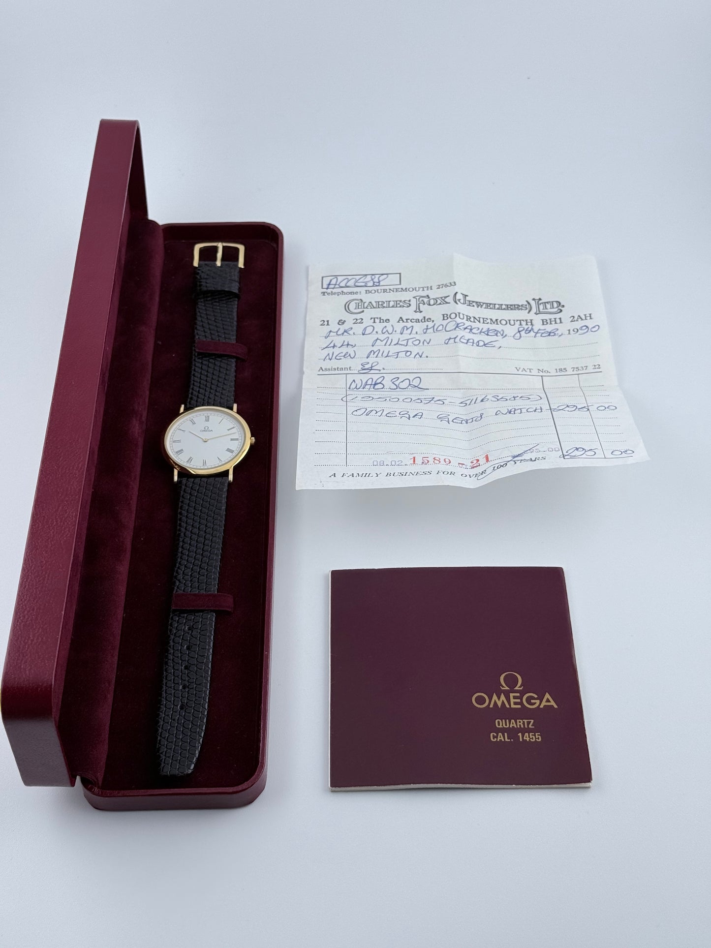 Omega De Ville Quartz - 195.0075 - Original Box and Receipt