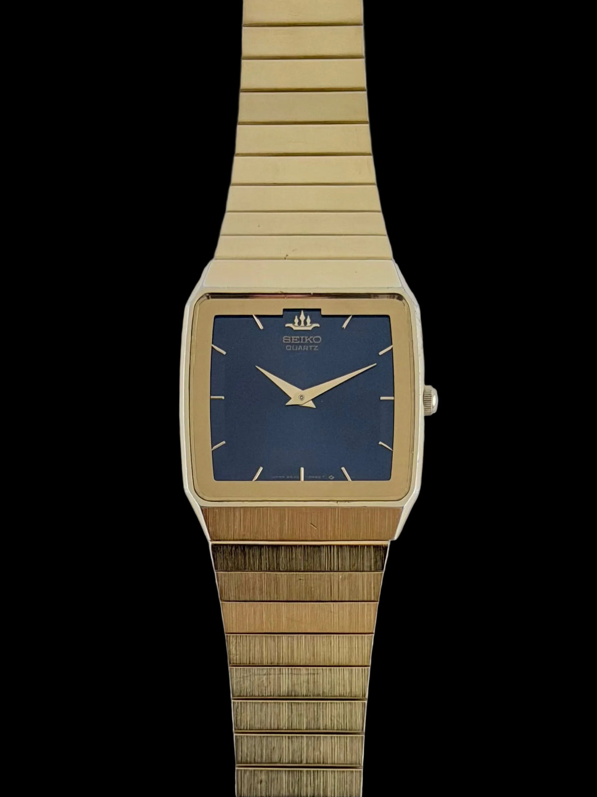 Seiko Tank Quartz Galaxy blue dial! - 6530-5520