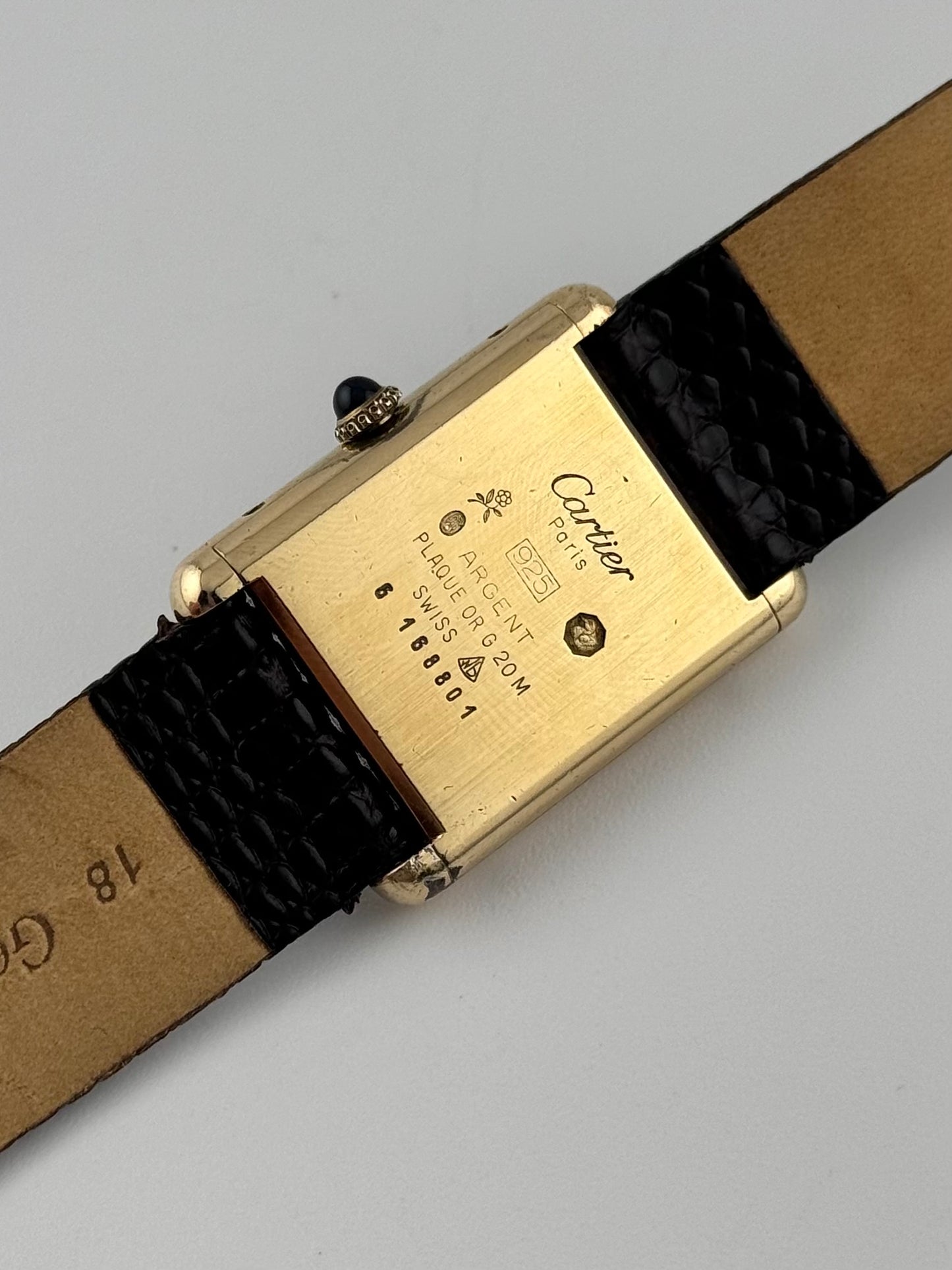 Cartier Must De Paris Tank Manual Wind - 6-168801 Trinity Dial