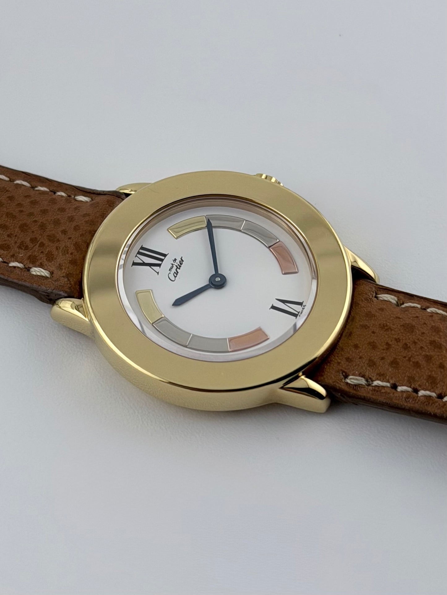Cartier Must de Ronde Quartz - 1801 Trinity Dial - Box & Papers! - Ladies