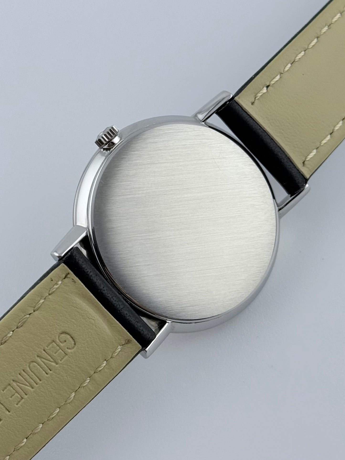 Omega Manual Date - Silver Sunburst Dial -  132.015