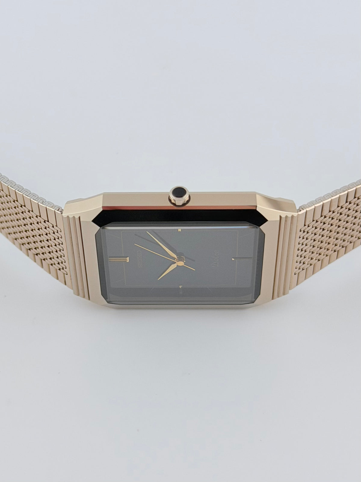 Rare! Seiko Dolce Exceline Tank Quartz Box! - 7741-5080 Near Mint!