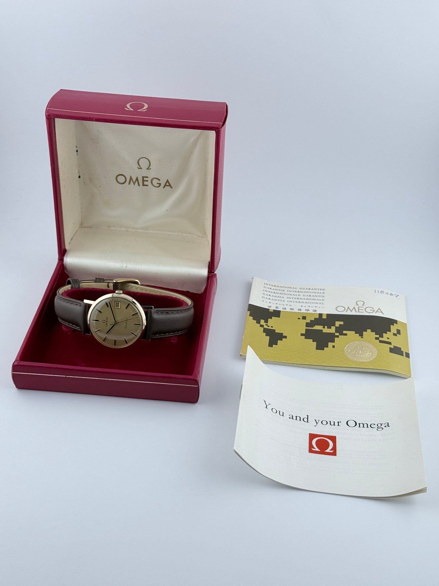 Omega Geneve Manual Wind 9ct Gold - 132.5017 - Original Box and Papers