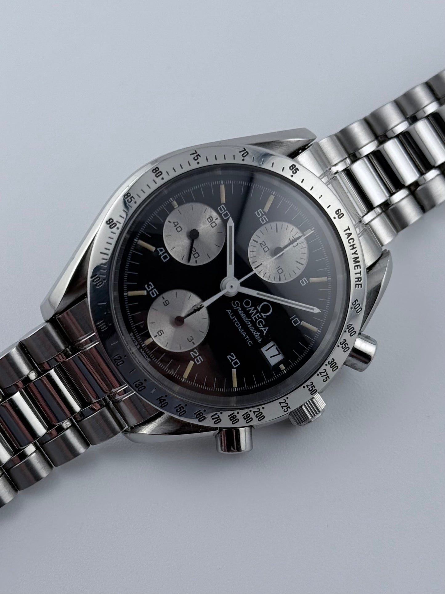 Omega Speedmaster Automatic Date - 175.0043 - Rare Reverse Panda Dial