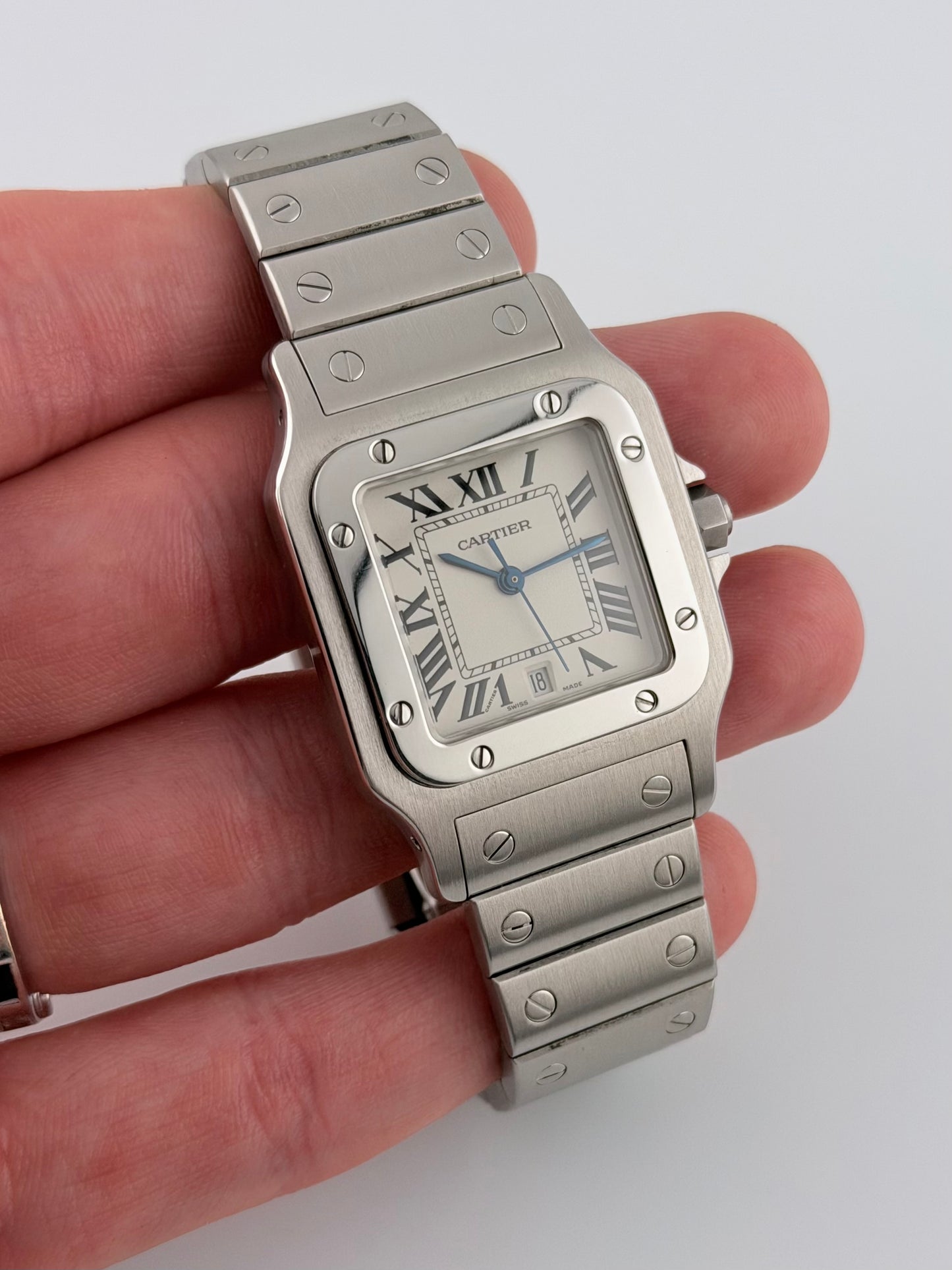Cartier Santos Galbee Date - 1564 - Exceptional Condition