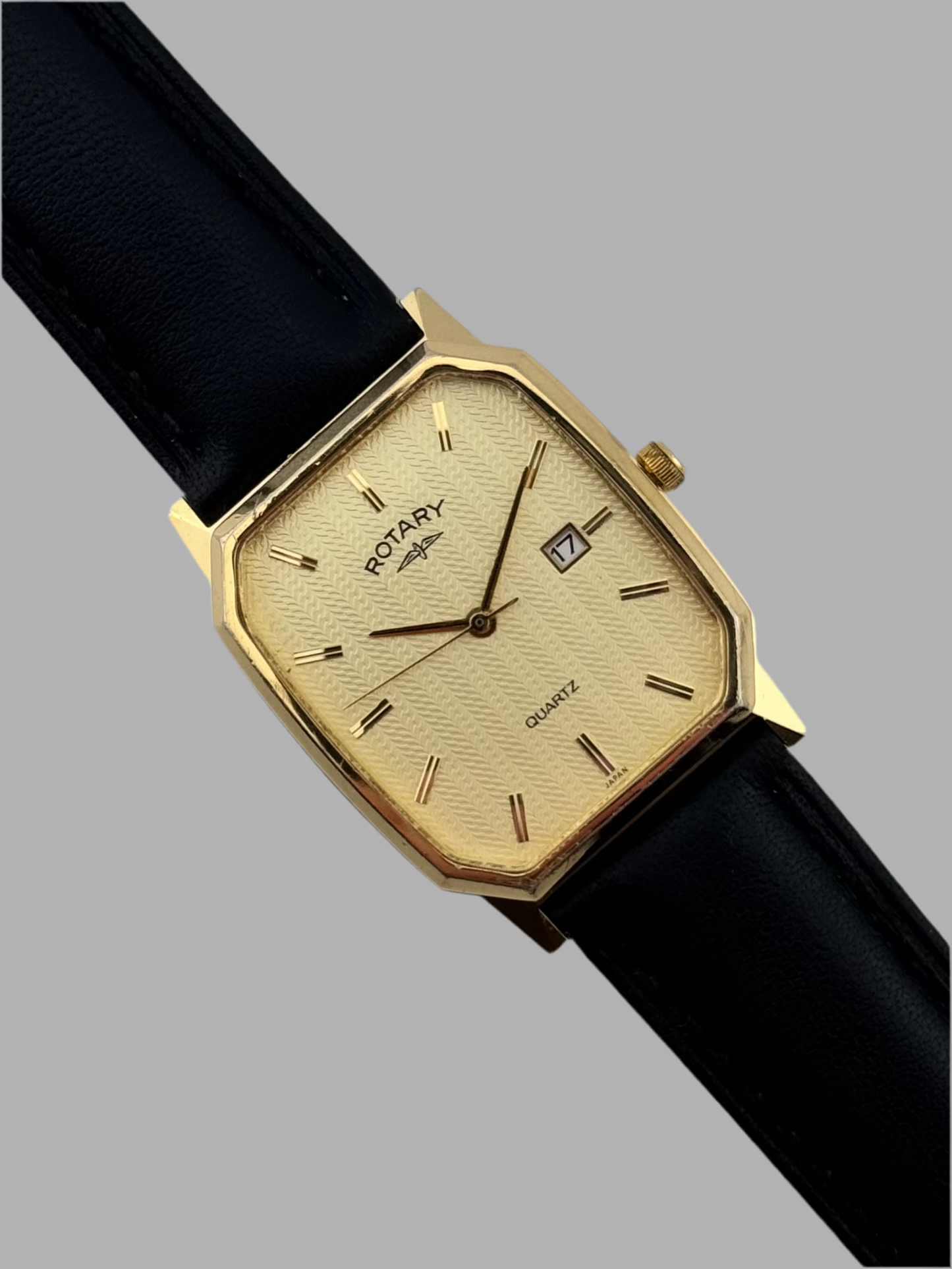 Rotary Tank Quartz Date - Textured Dial - 4442