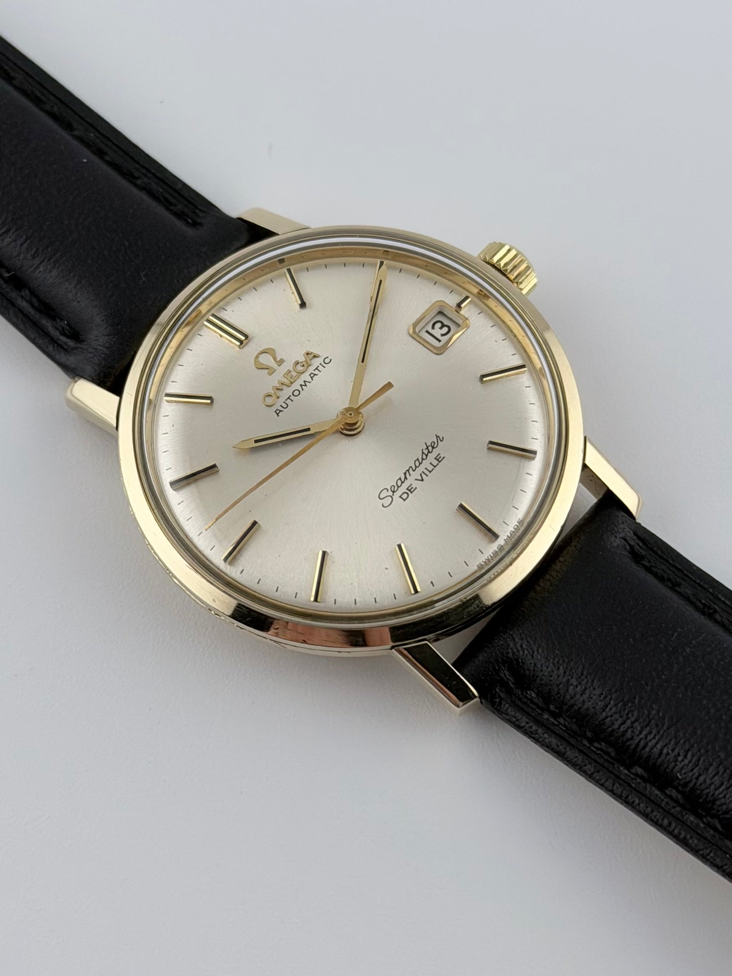 Omega Seamaster DeVille 9ct Gold Automatic 165.020 - Box and Papers!