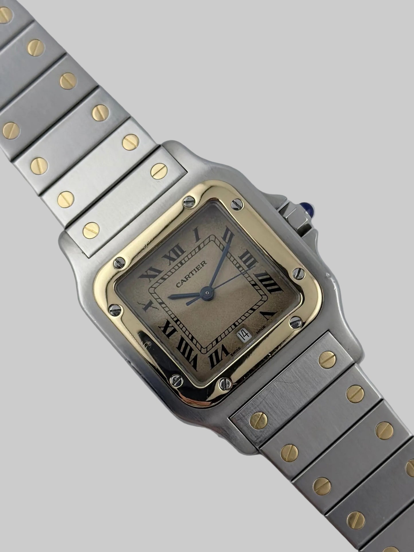 Cartier Santos Galbée Quartz Date – 187901 – Bi-Metal