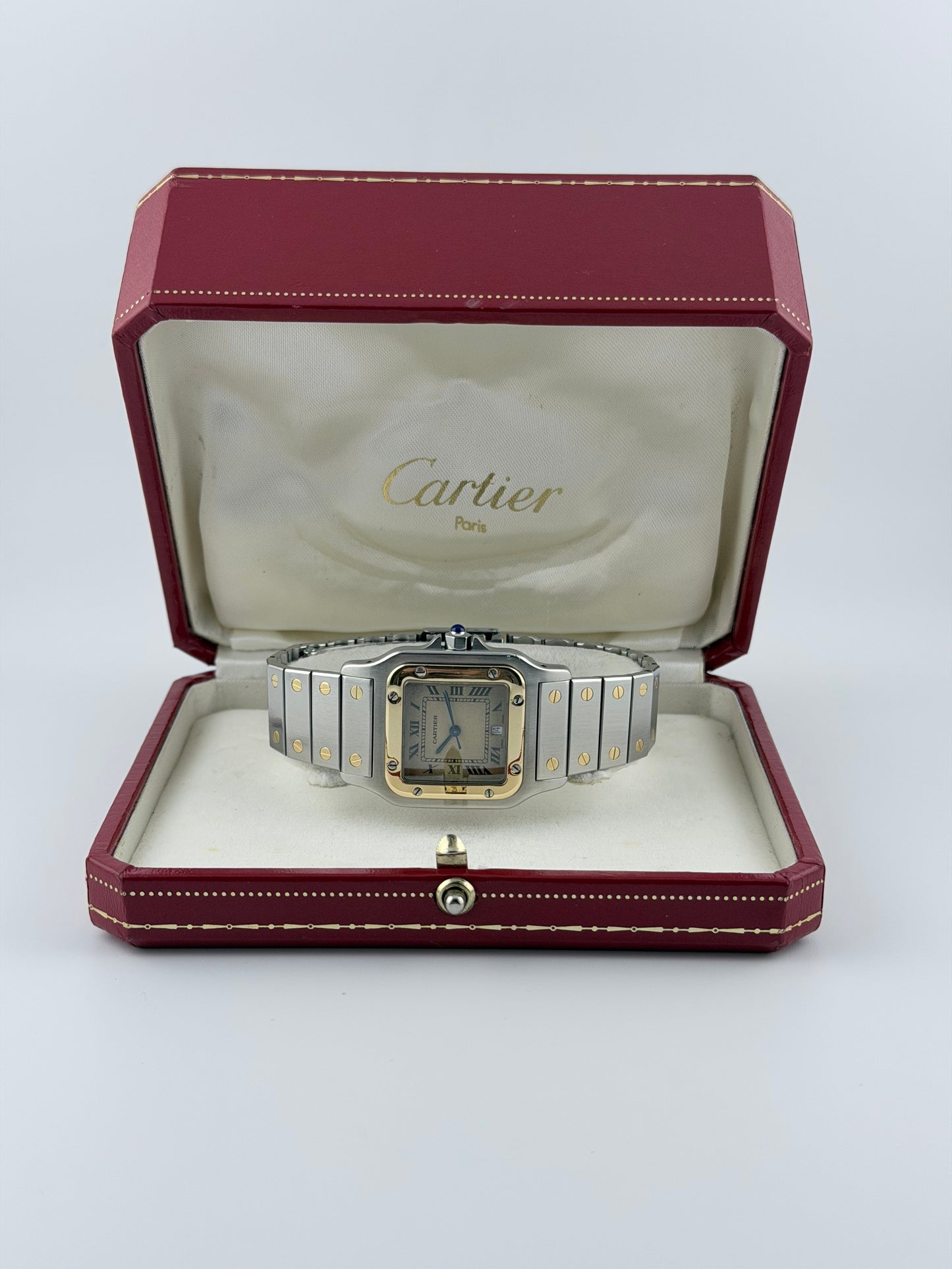 Cartier Santos Galbée Quartz Date – 187901 – Bi-Metal