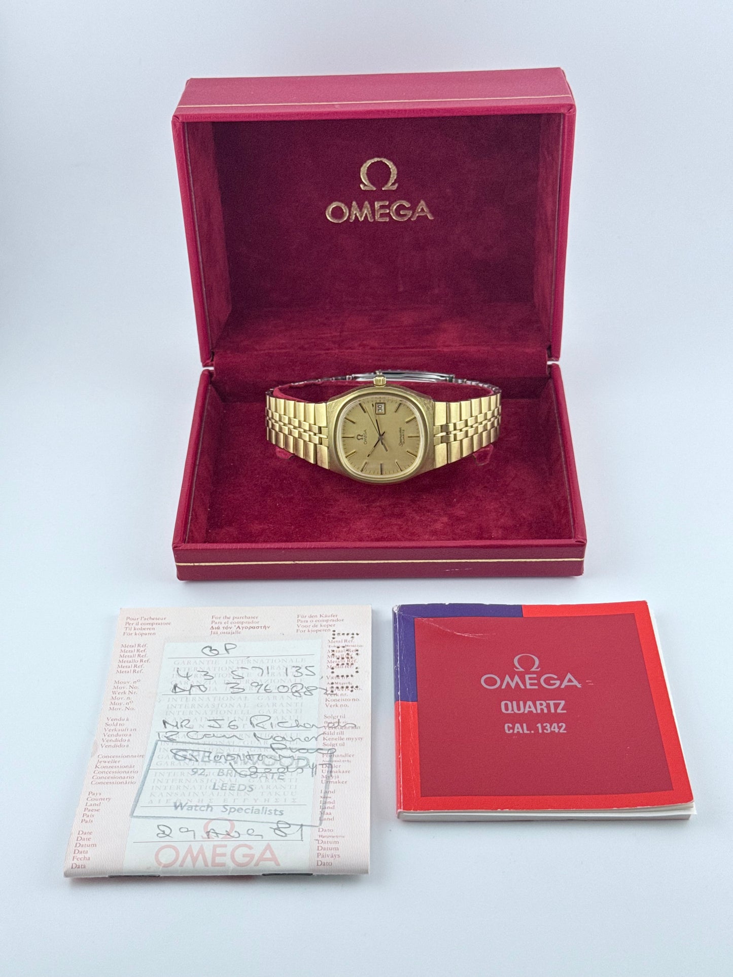 Omega Seamaster Quartz Date 196.0156 - Original Bracelet - FULL SET