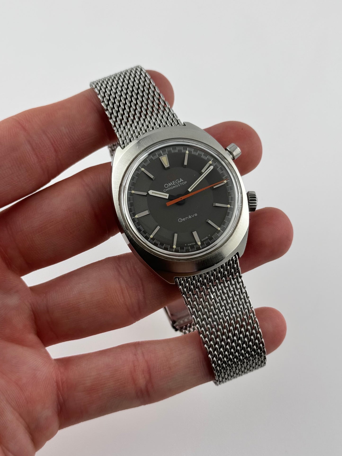 Omega Geneve Chronostop Manual Wind 145.009 - Original Bracelet