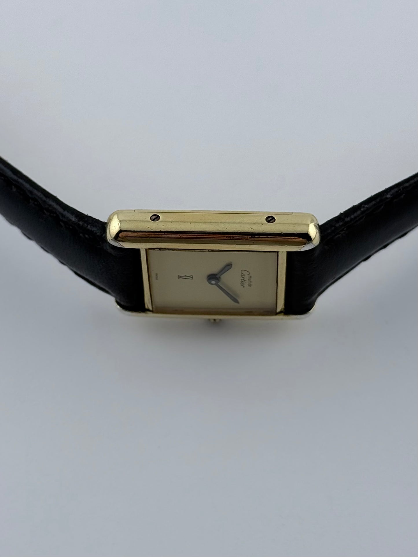 Cartier Must De Paris Tank Manual Wind - Lemon Dial - Ladies