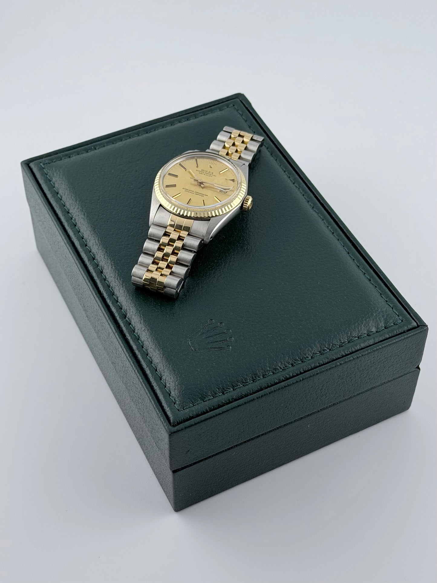 Rolex Datejust Oyster Perpetual Two-Tone - 16013 - Linen Dial - Exceptional Condition