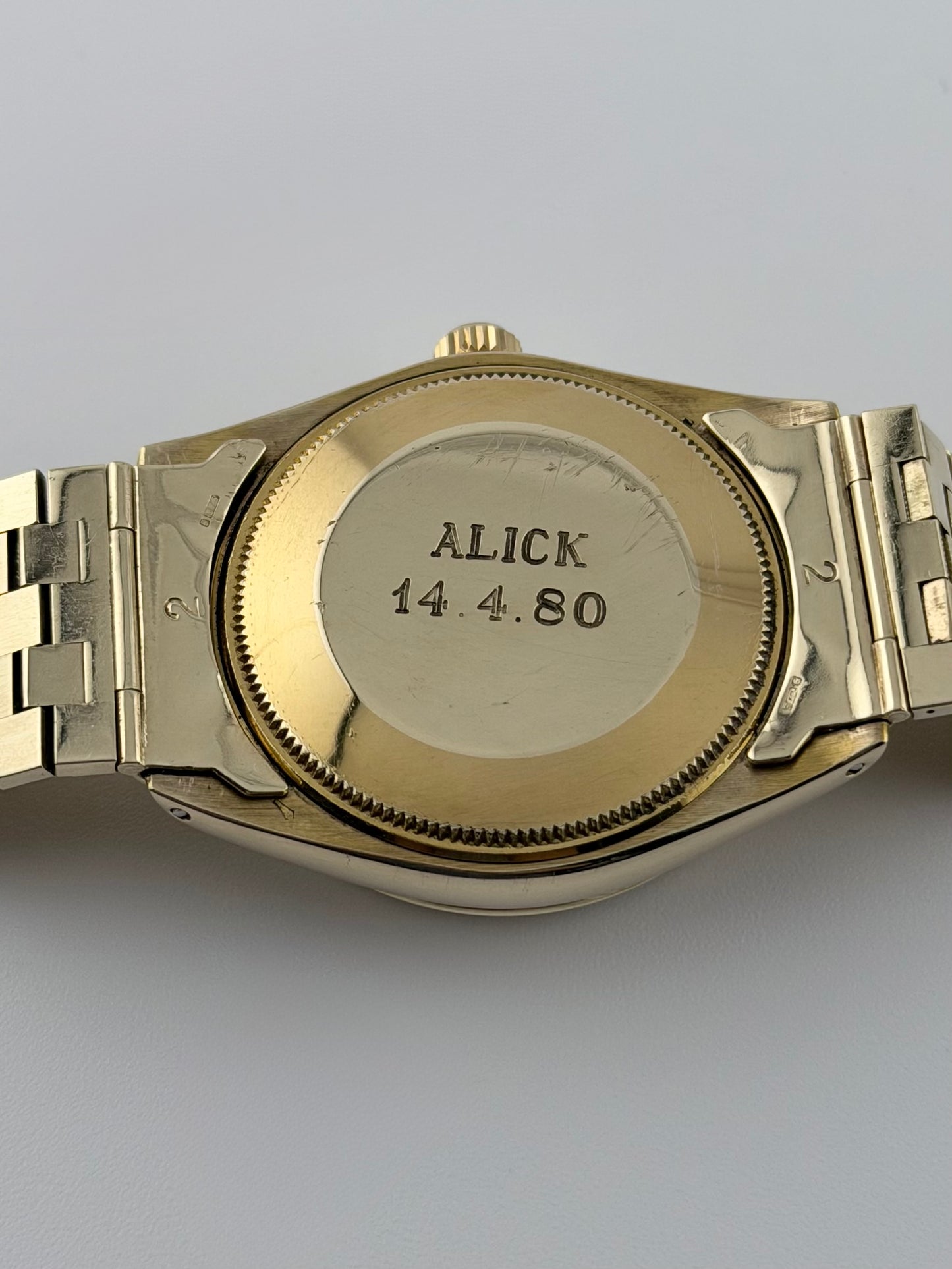 Rolex Air King Automatic - 5500 - Solid 9ct Gold - Ultra Rare Gold Brick Bracelet