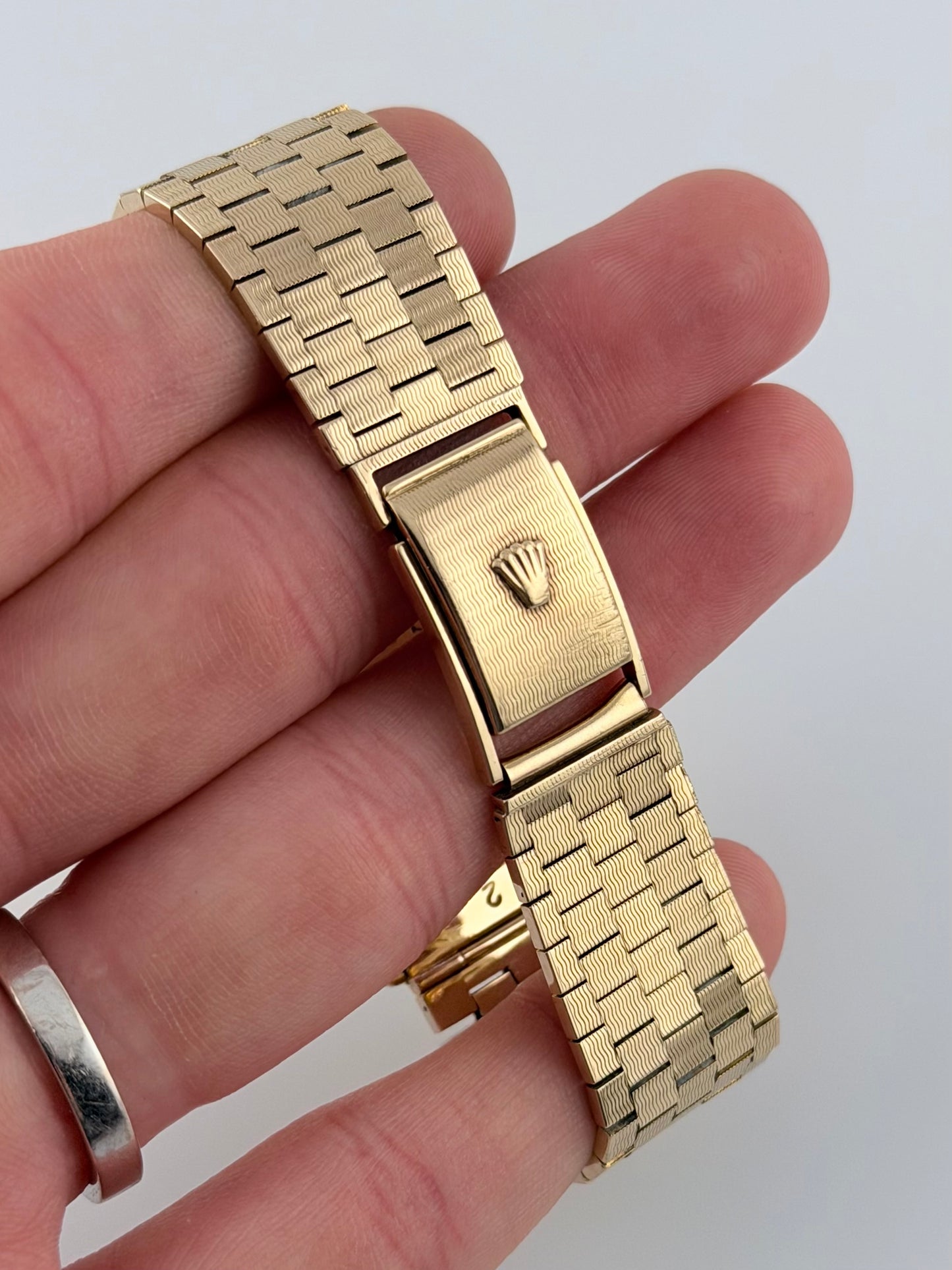 Rolex Air King Automatic - 5500 - Solid 9ct Gold - Ultra Rare Gold Brick Bracelet