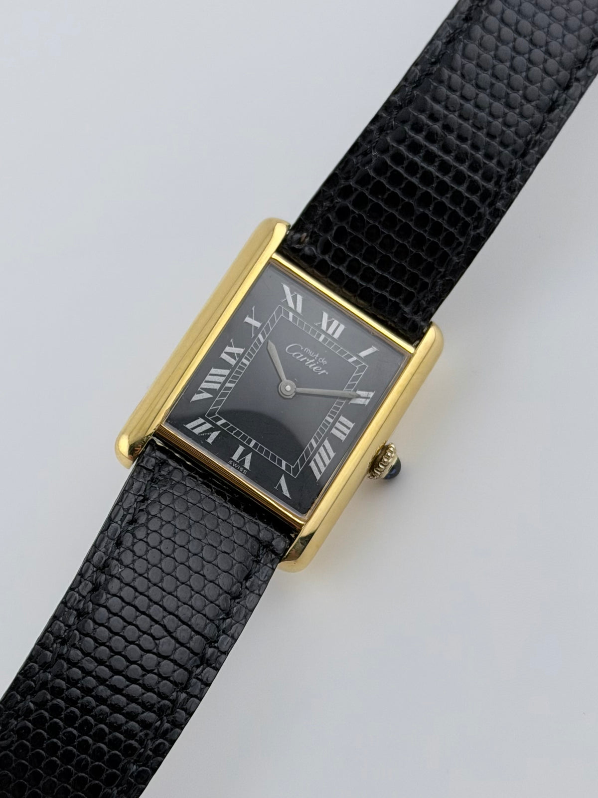 Cartier Must De Tank Manual Wind - 6 - Black Dial