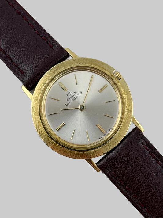 Jaeger LeCoultre Manual Wind Ultra Slim 18ct Gold - Rare Decorated Disco Volante - E414