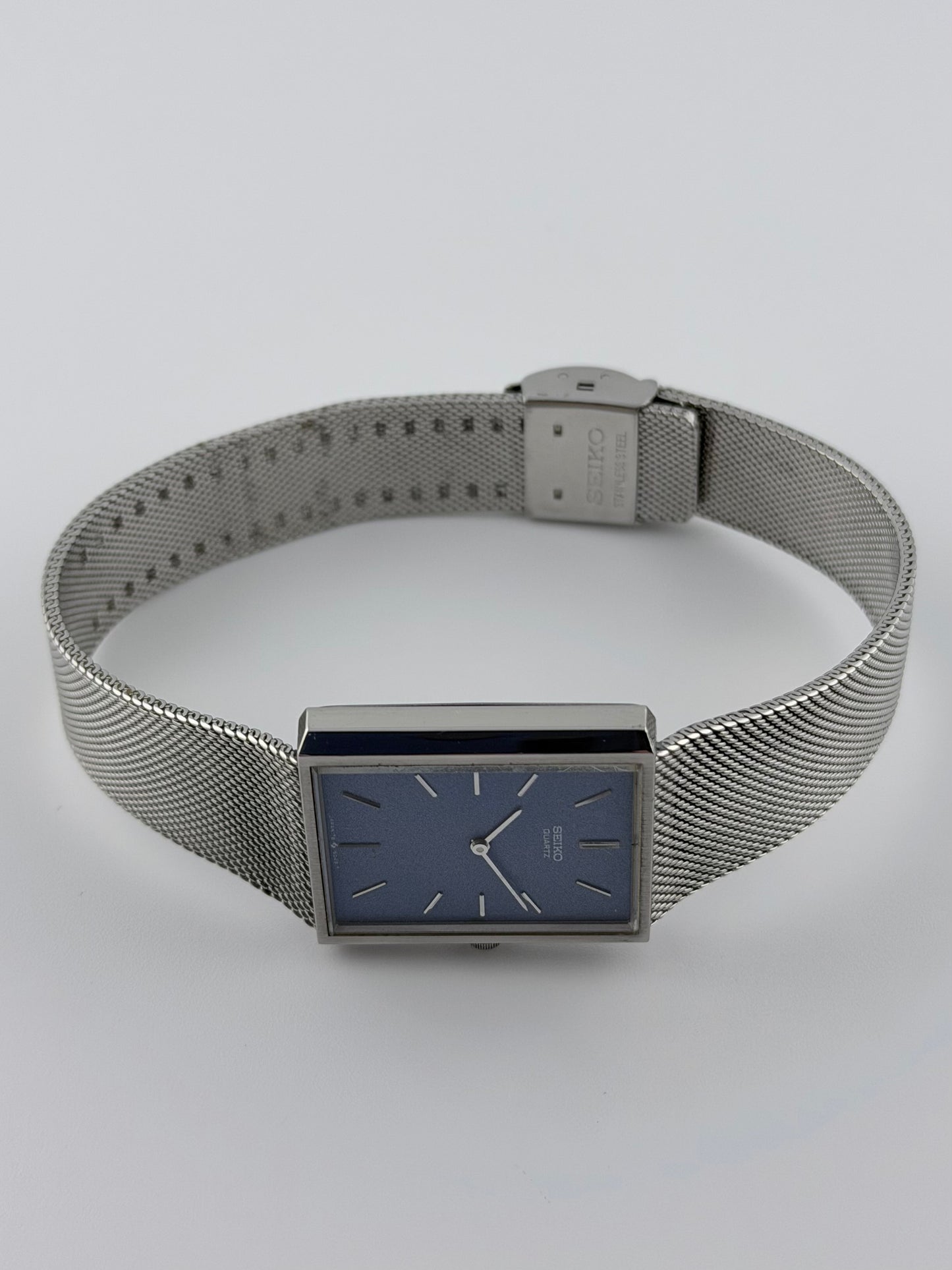 Seiko Tank Quartz - 7800-5059 - Rare Blue Dial
