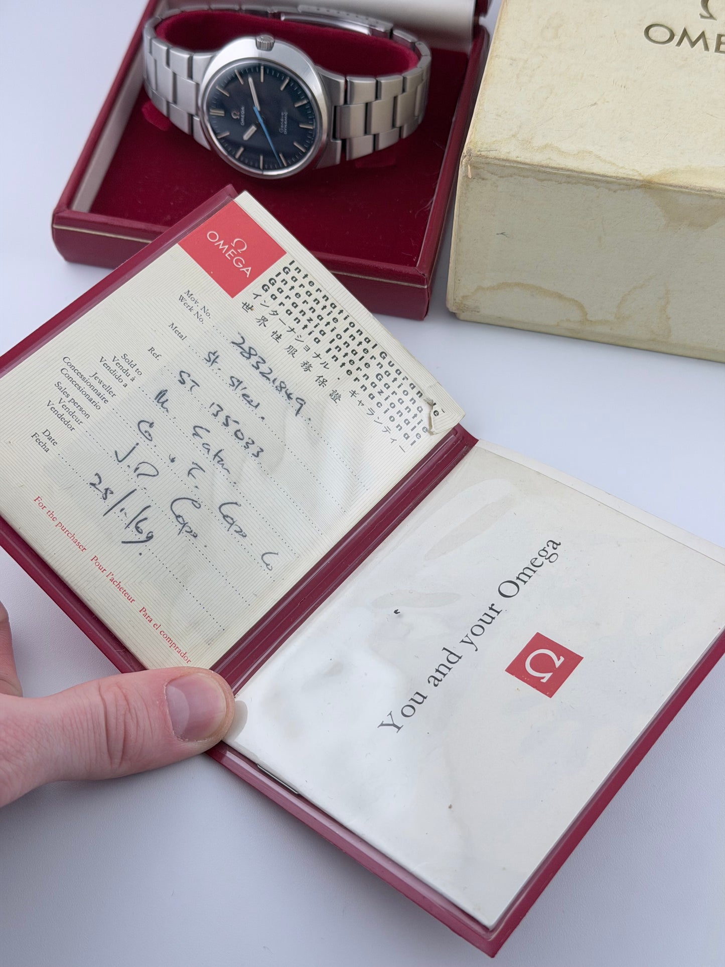 Omega Geneve Dynamic Manual Wind 135.033 - Box and Papers