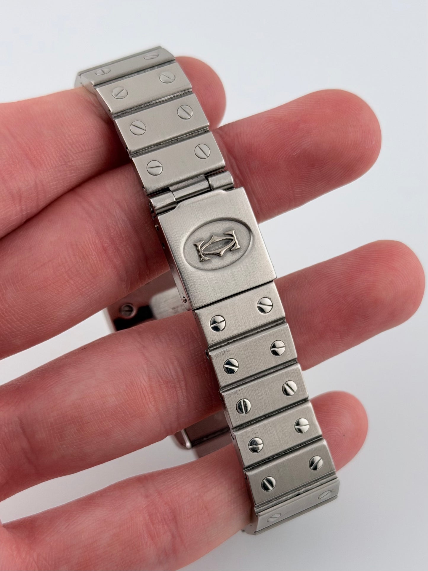 Cartier Santos Carree Automatic - Ultra Rare Burgundy - 2960 - Original Box