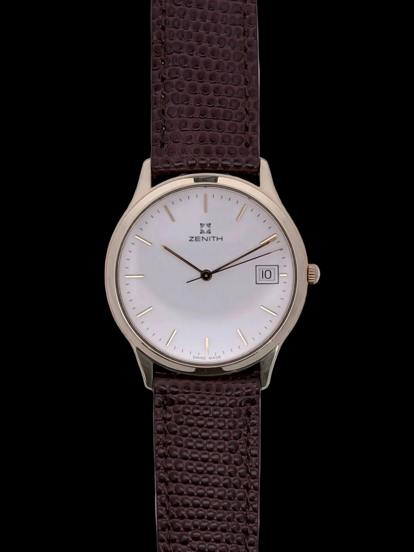 Zenith Quartz Date  - 33.2760.226 - Solid 9ct Gold - Original Strap & Buckle