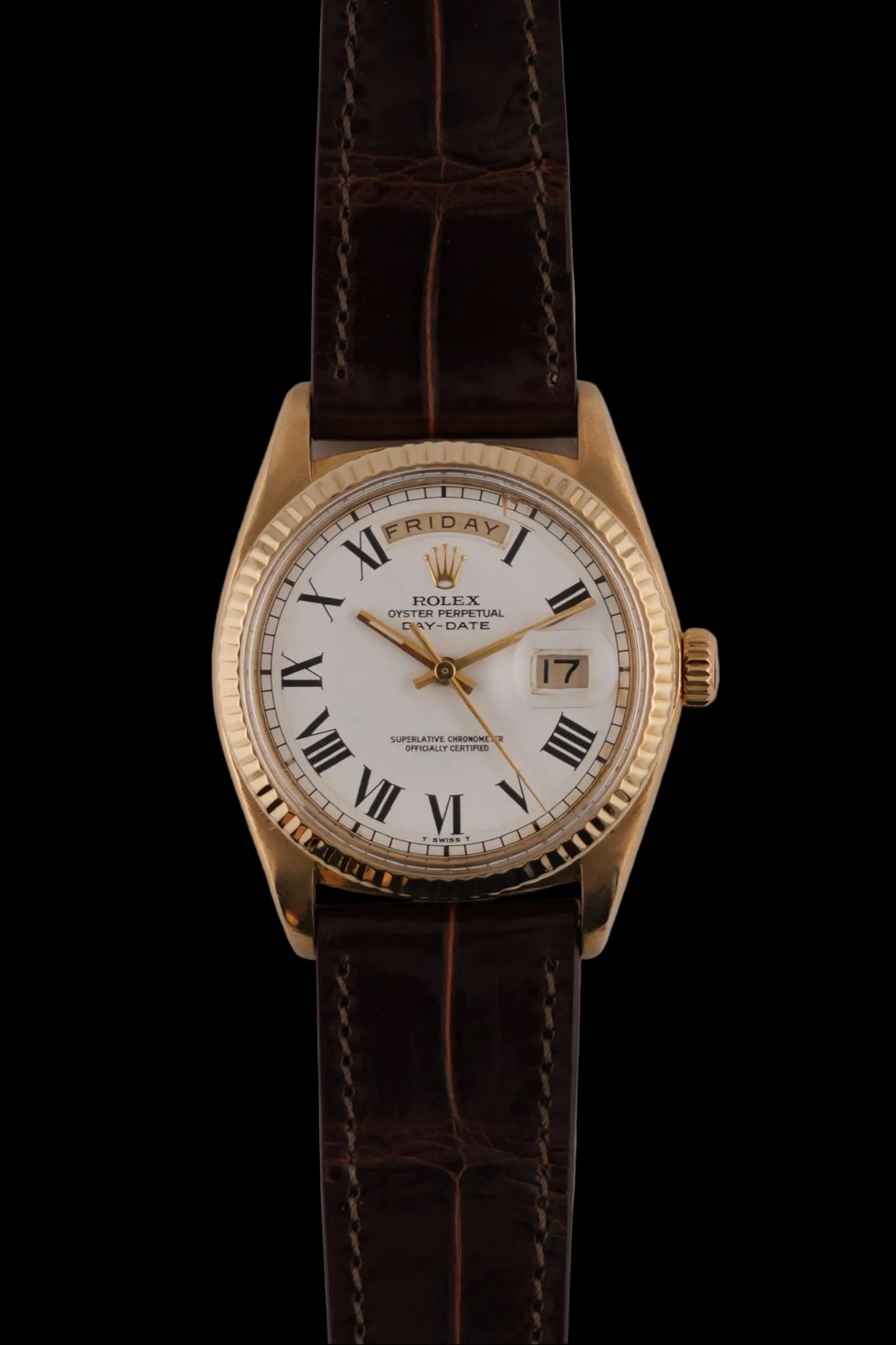 Rolex Oyster Perpetual Day-Date - 1803 Solid 18ct Gold - Rare Buckley Dial