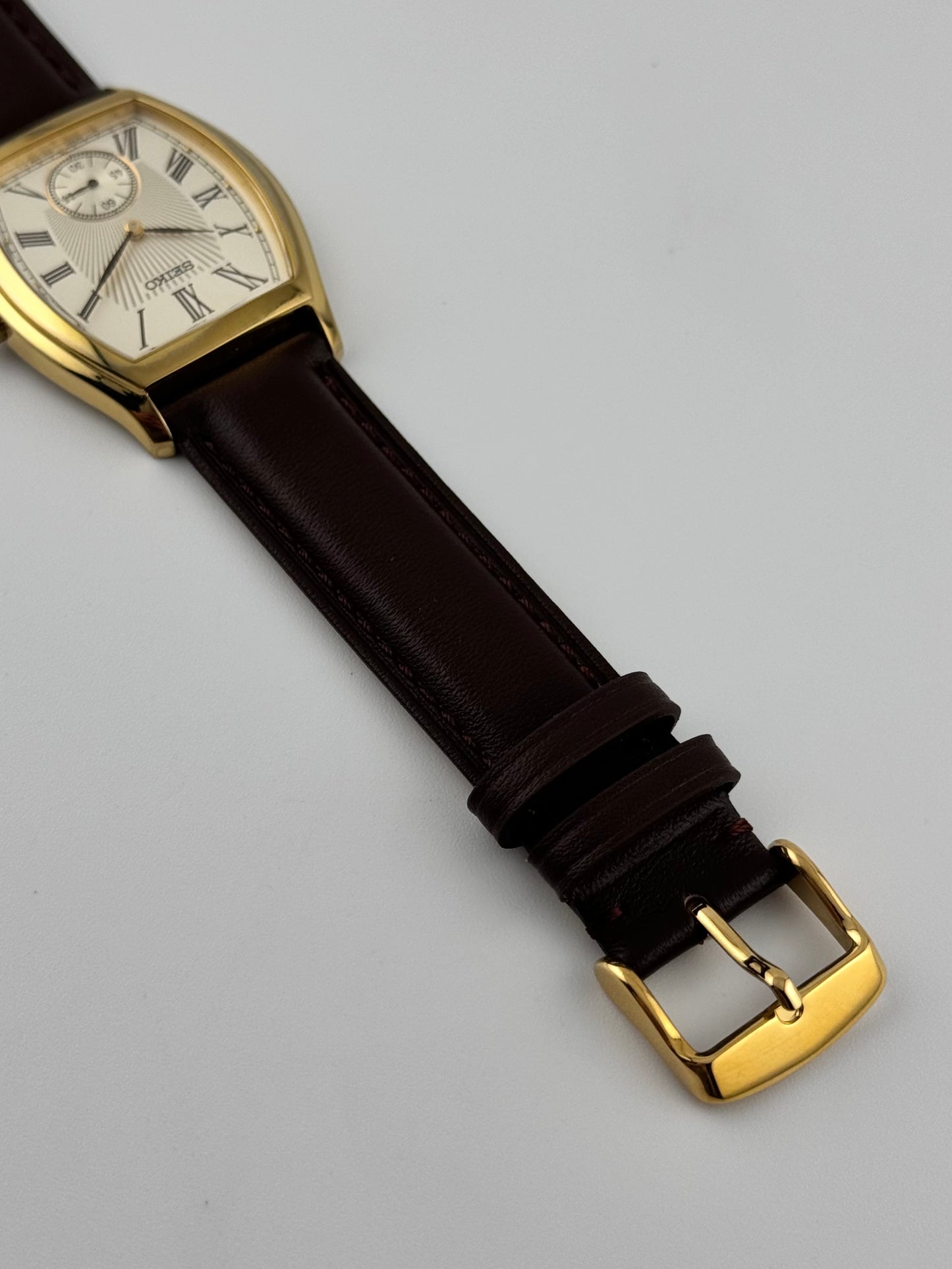 Seiko Quartz Tank Sub Secs - 6G28-00A0 - Box, Papers, Receipt and Tag