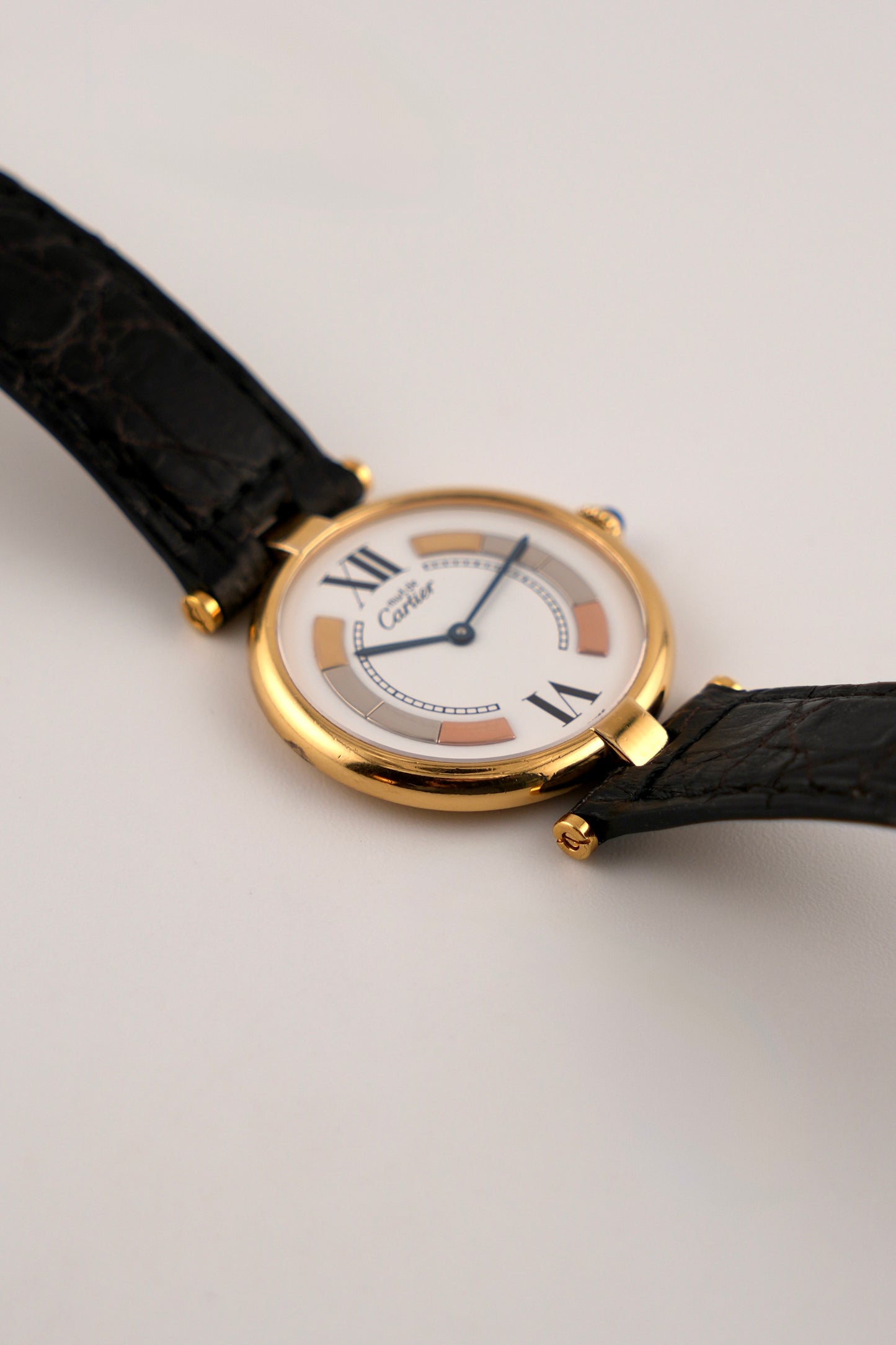 Cartier must de  Vendôme Quartz - 590003 - Trinity Dial - Original Strap