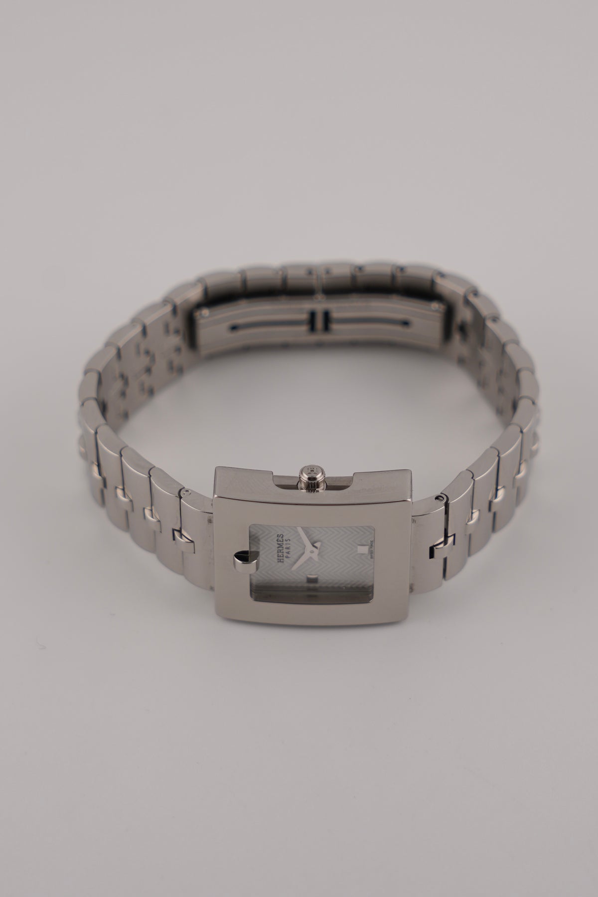 Hermes Paris Belt BE1.110 - White Chevron Dial - near mint