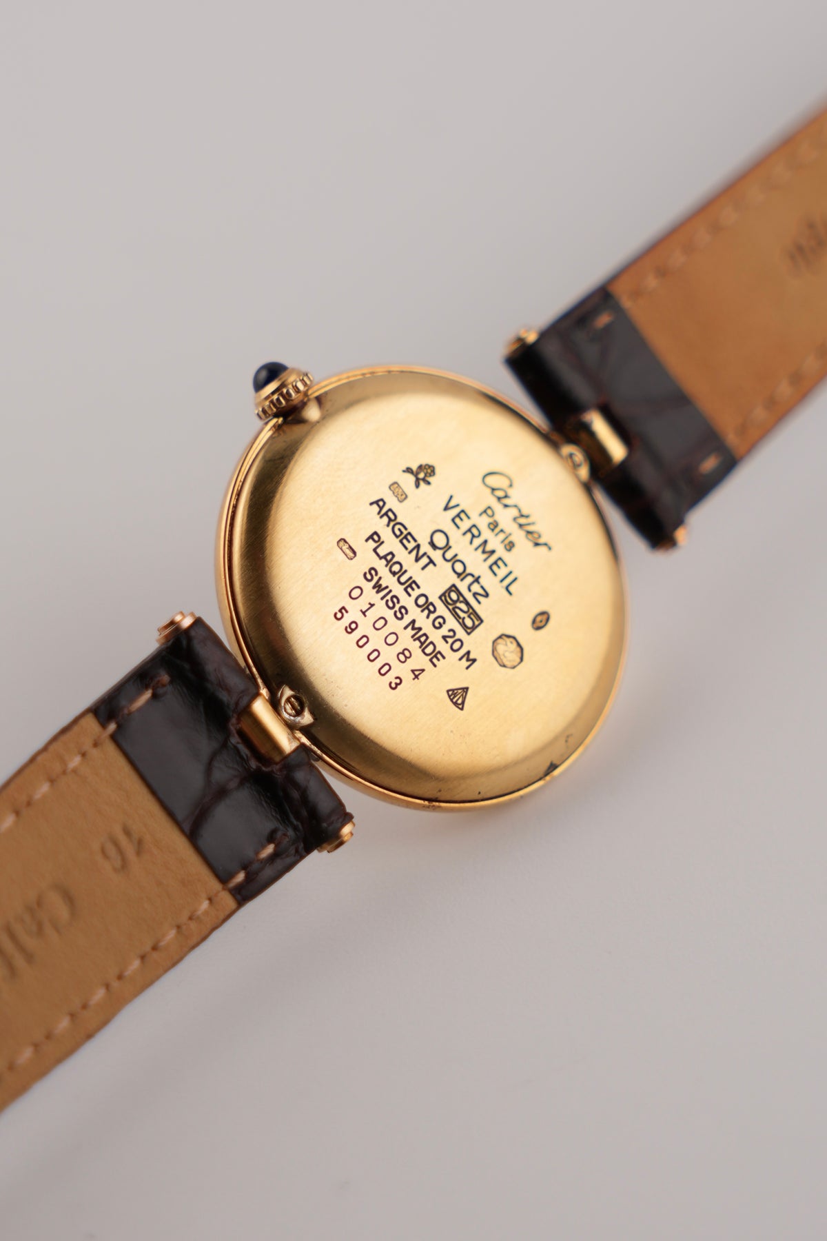 Cartier must de Vendome Quartz - 590003 - Arabic Numerals