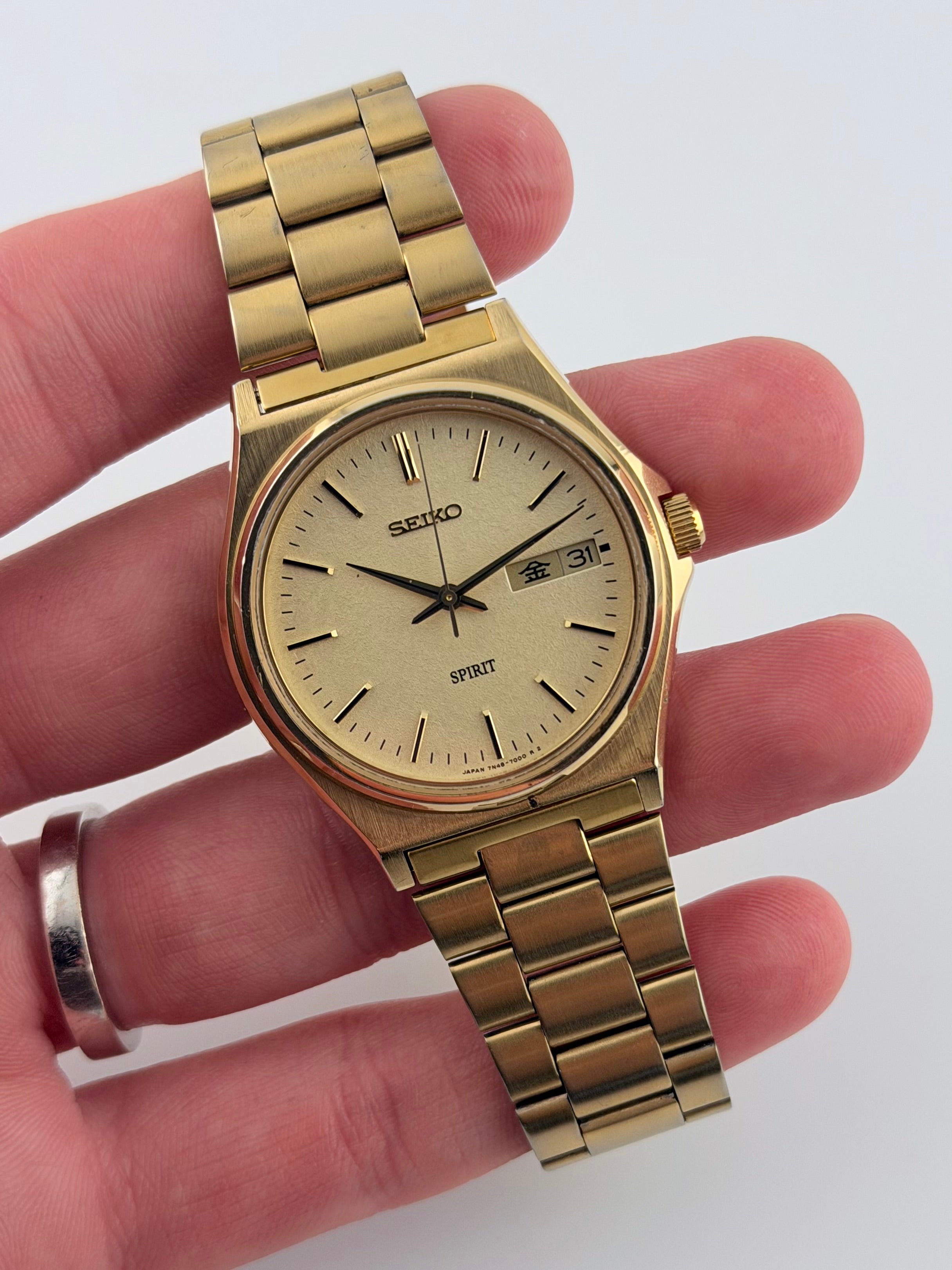 Seiko Spirit Quartz JDM Day Date - 7N48-7000 – The Wrist Watcher