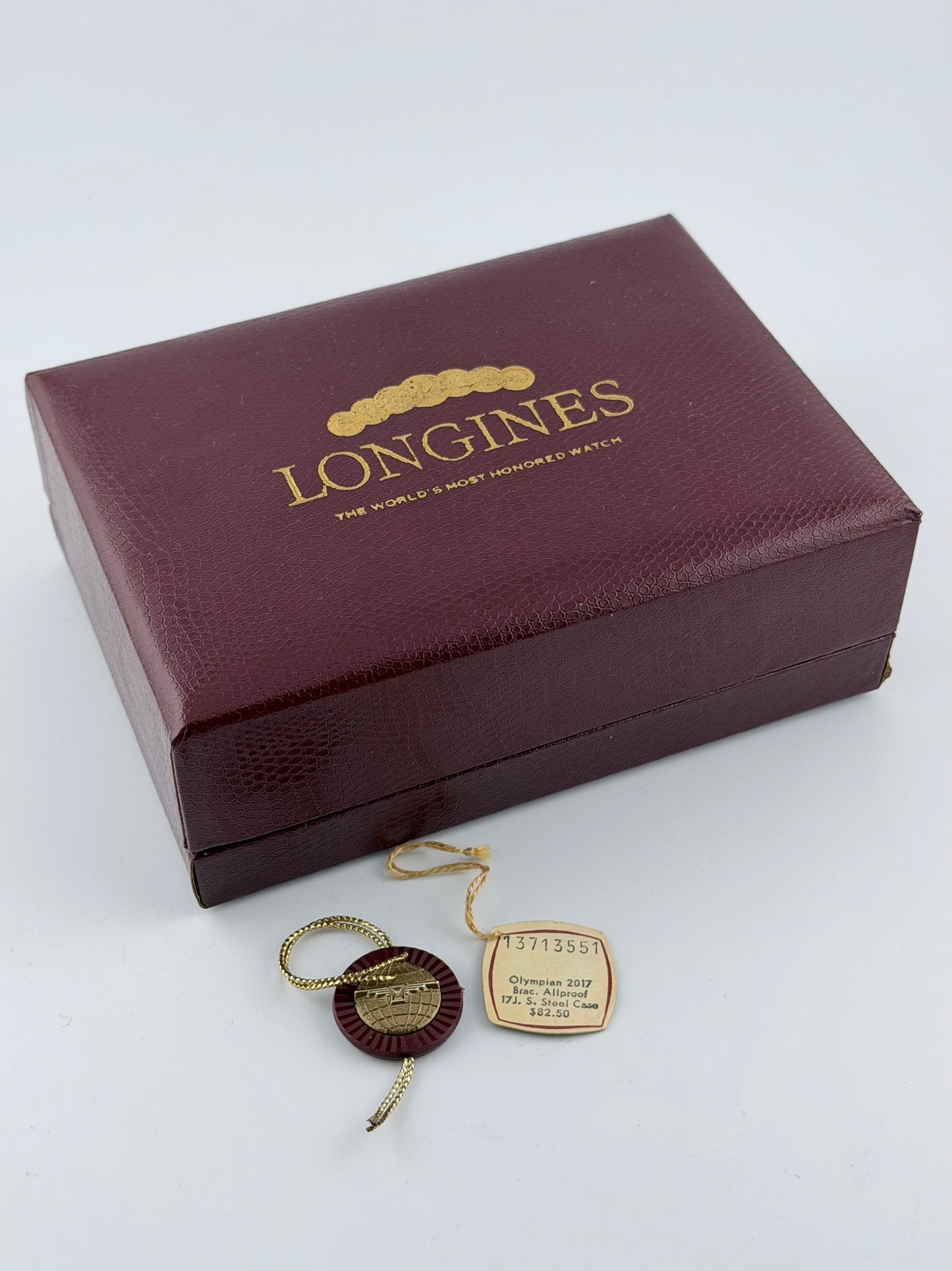 Longines Olympian Manual Wind - Rare + Extremely Rare Bracelet + Box + Tags