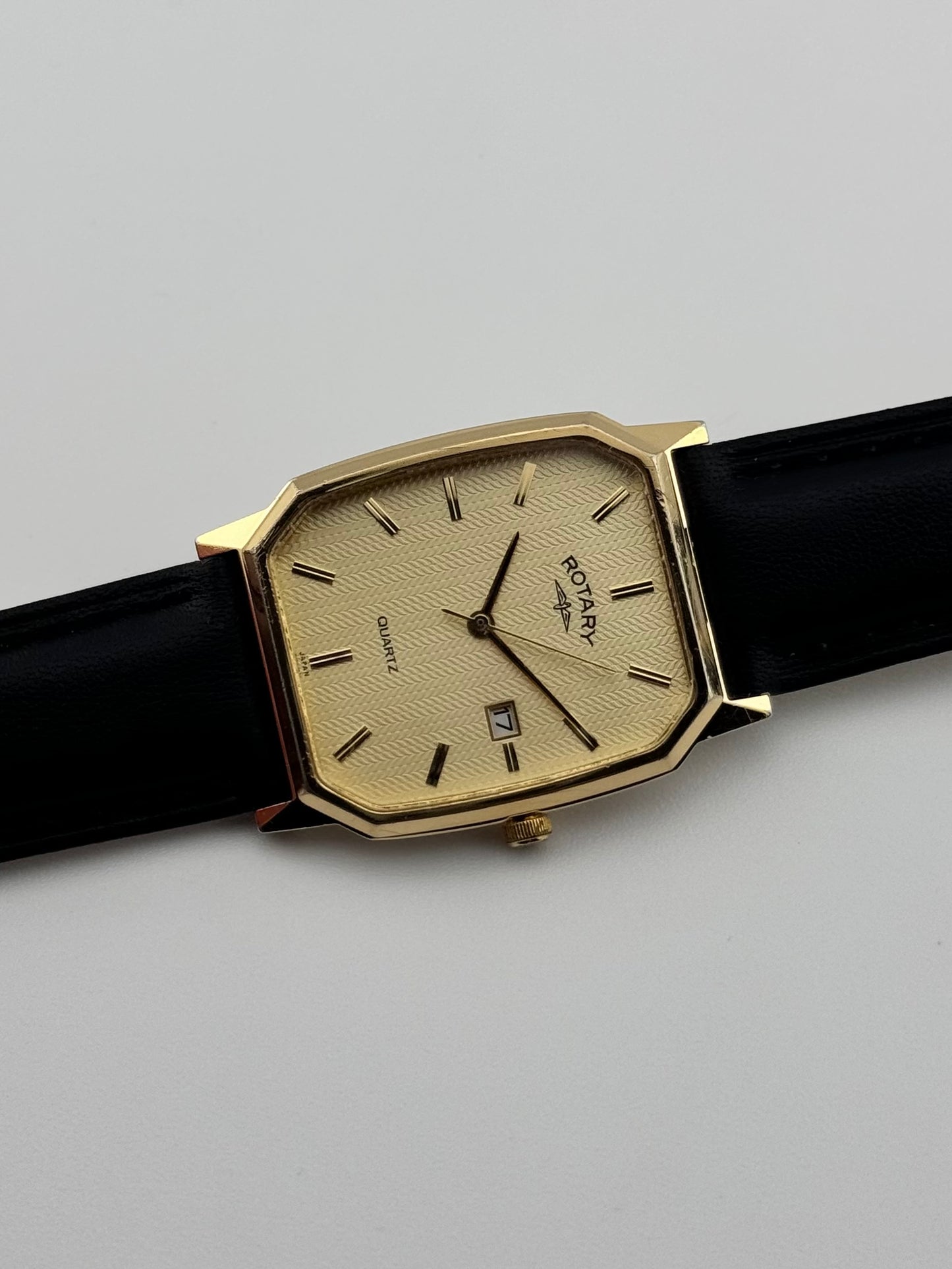 Rotary Tank Quartz Date - Textured Dial - 4442