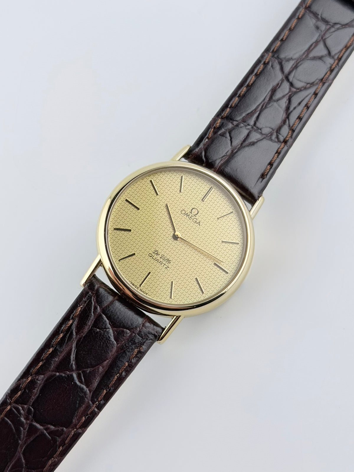 Omega De Ville Quartz 191.0092 Waffle Dial