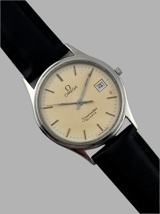 Omega Seamaster Quartz 196.0259 Date - Waffle Dial